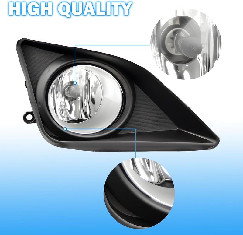 BOXLIGHT Fog Lights Compatible with 2008-2010 Toyota Corolla Bumper Driving Fog Lamps Assemblies with Switch and Wiring Harness - Image 5